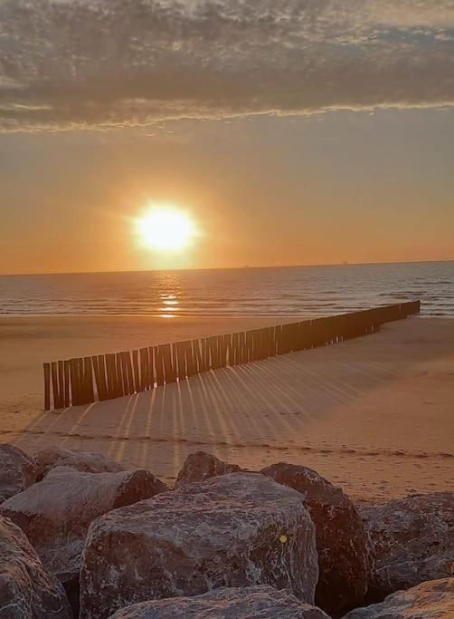 Le Clemenceau Appart-Calais Nord-Balcon-Plage Eksteriør bilde
