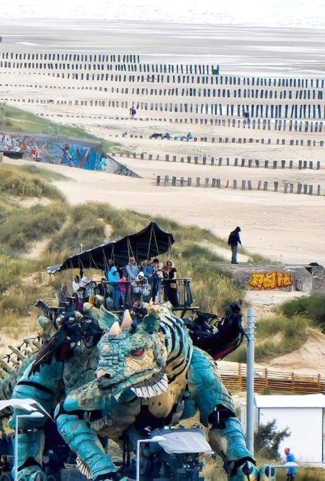 Le Clemenceau Appart-Calais Nord-Balcon-Plage Eksteriør bilde