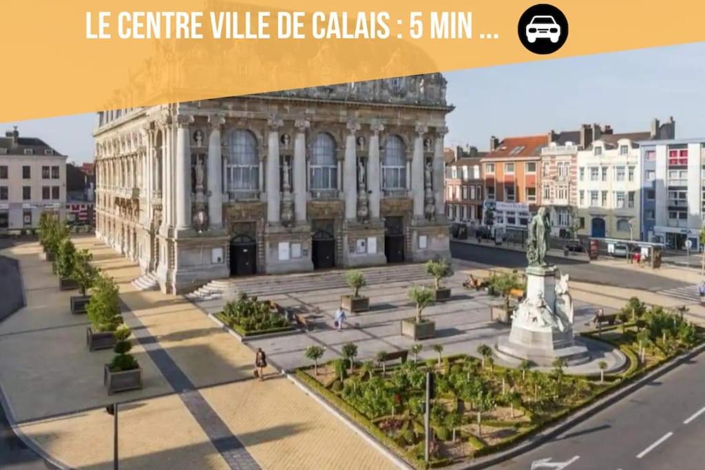 Le Clemenceau Appart-Calais Nord-Balcon-Plage Eksteriør bilde